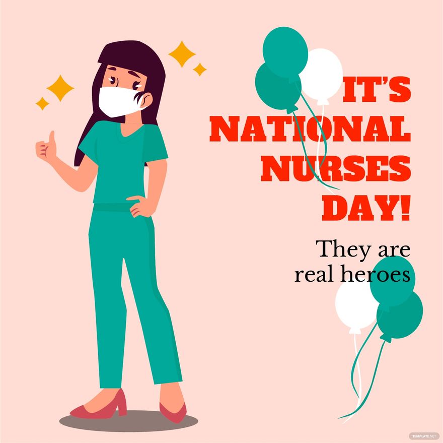 FREE National Nurses Day Vector Image Download in Illustrator