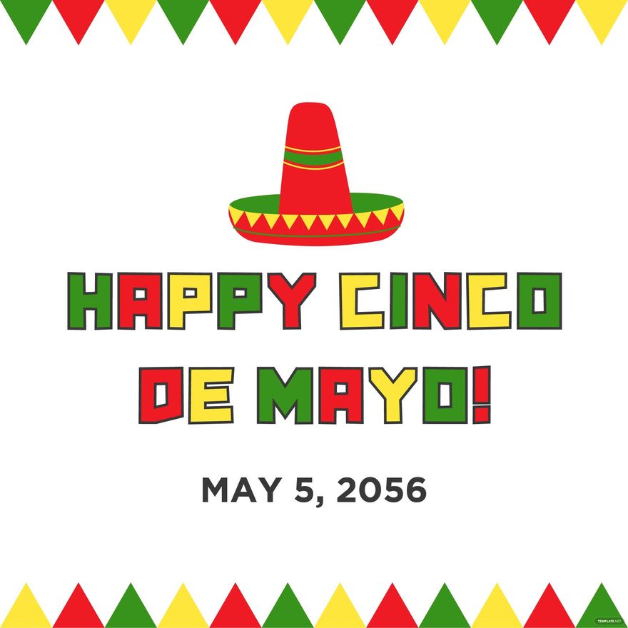 Free Cinco de Mayo Wishes Vector in Illustrator, PSD, EPS, SVG, JPG, PNG