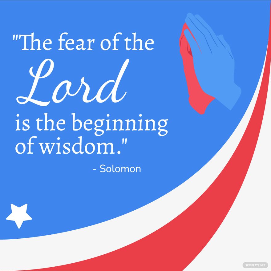 Free National Day of Prayer Quote Vector in Illustrator, PSD, EPS, SVG, JPG, PNG