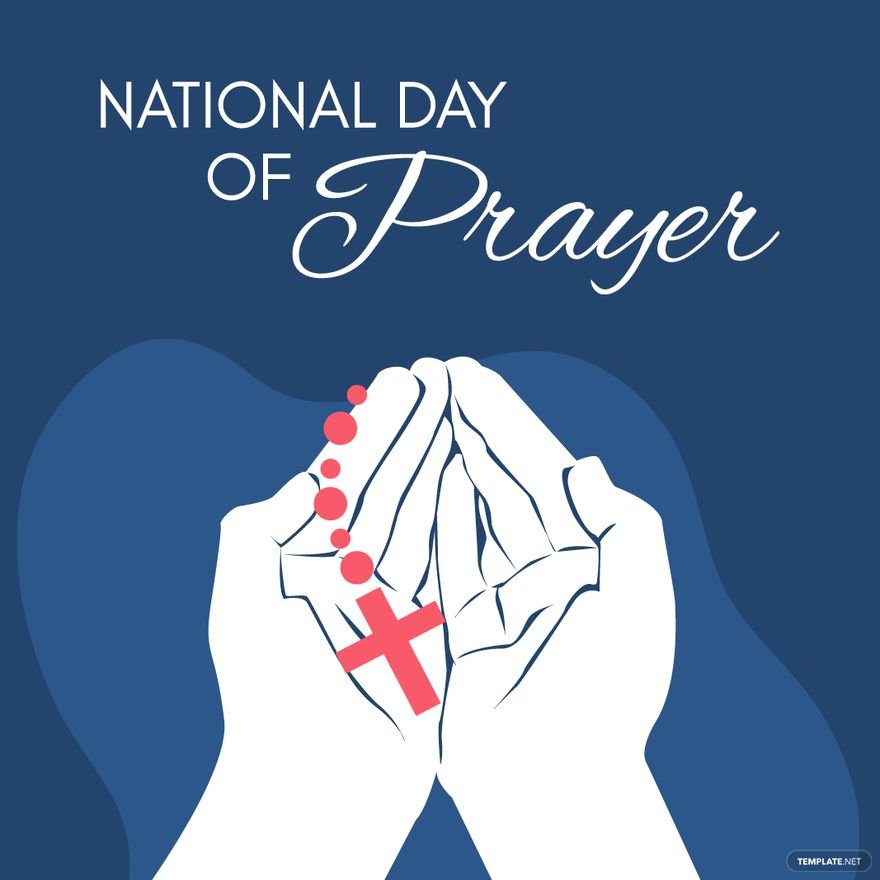 National Day of Prayer Illustration in Illustrator, PSD, EPS, SVG, JPG, PNG