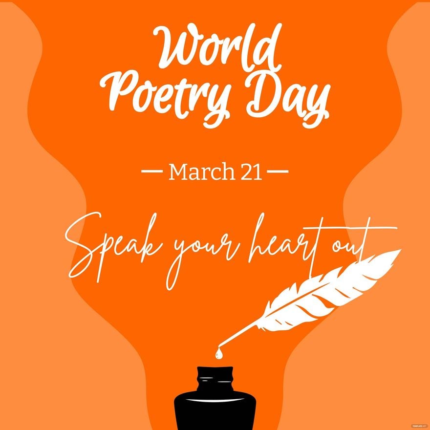 World Poetry Day Whatsapp Post