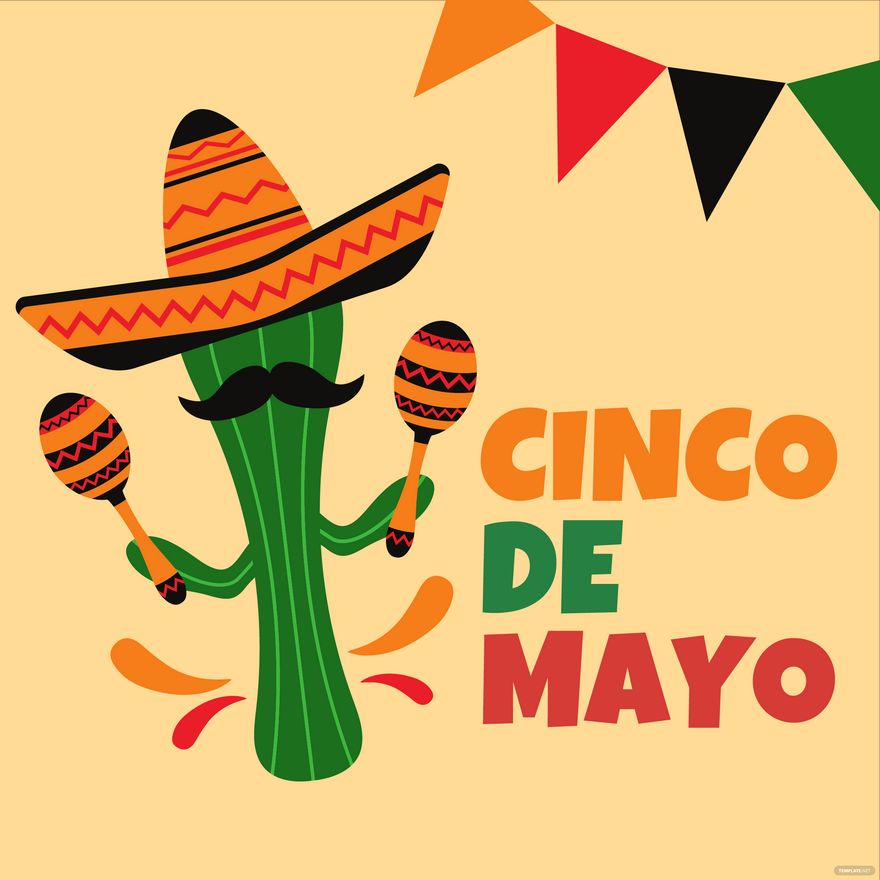 Cinco De Mayo Celebration Illustration in Illustrator, PSD, EPS, SVG, JPG, PNG