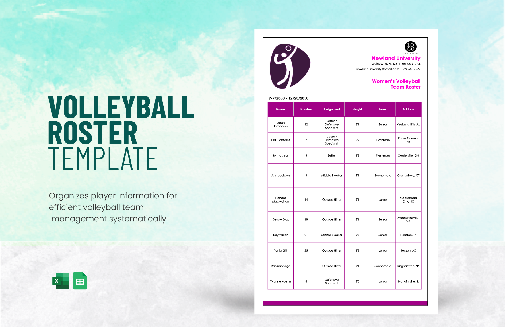 Free Volleyball Templates To Edit Online