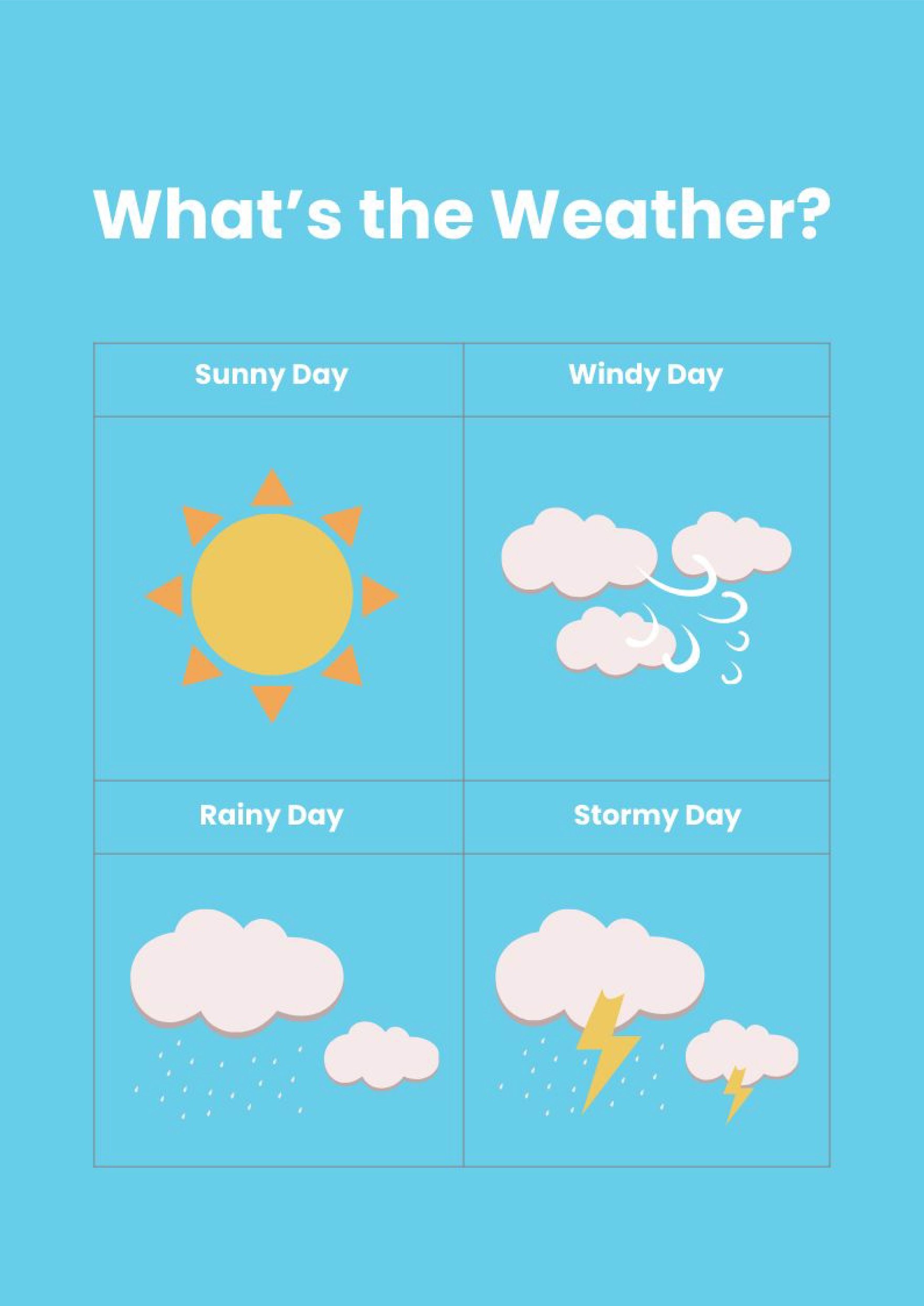 Nursery Weather Chart in PDF, Illustrator