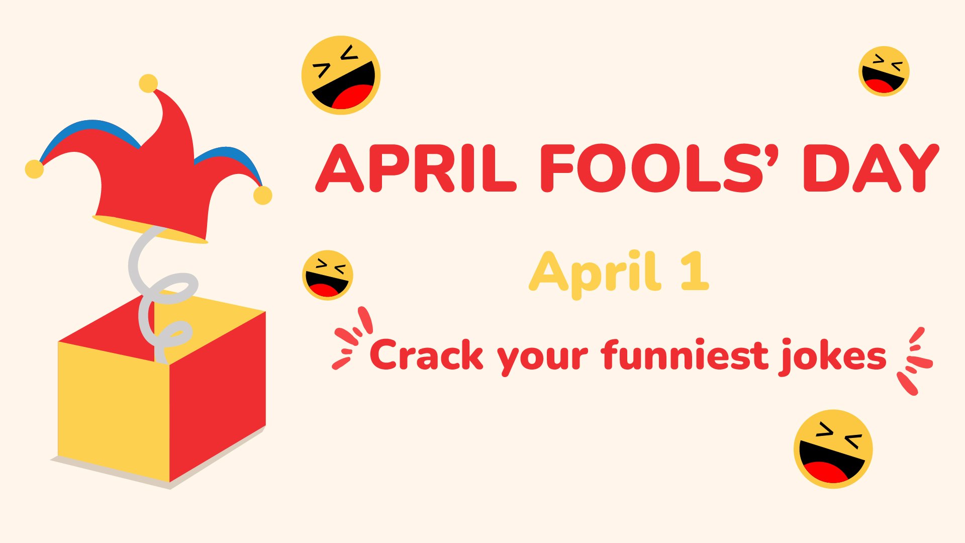 April Fools' Day Flyer Background