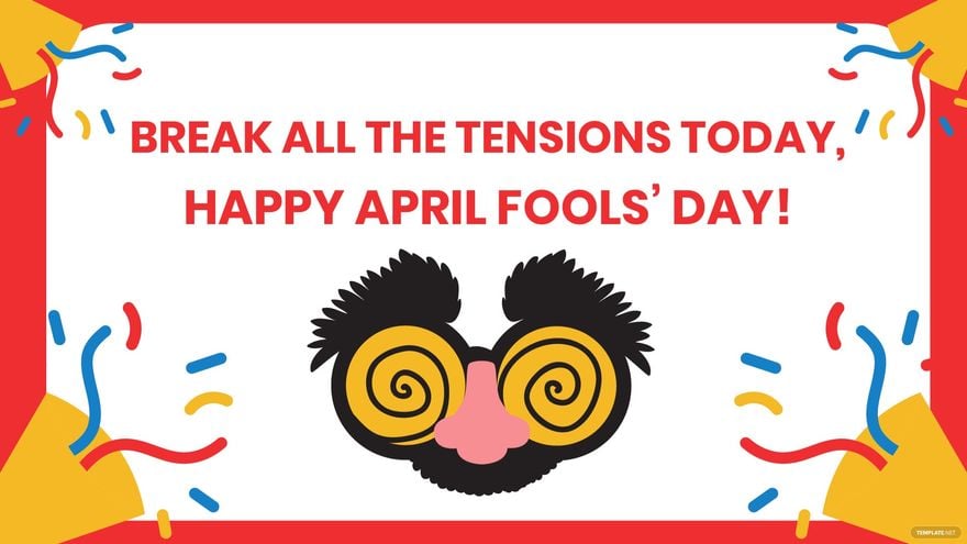 April Fools' Day Greeting Card Background