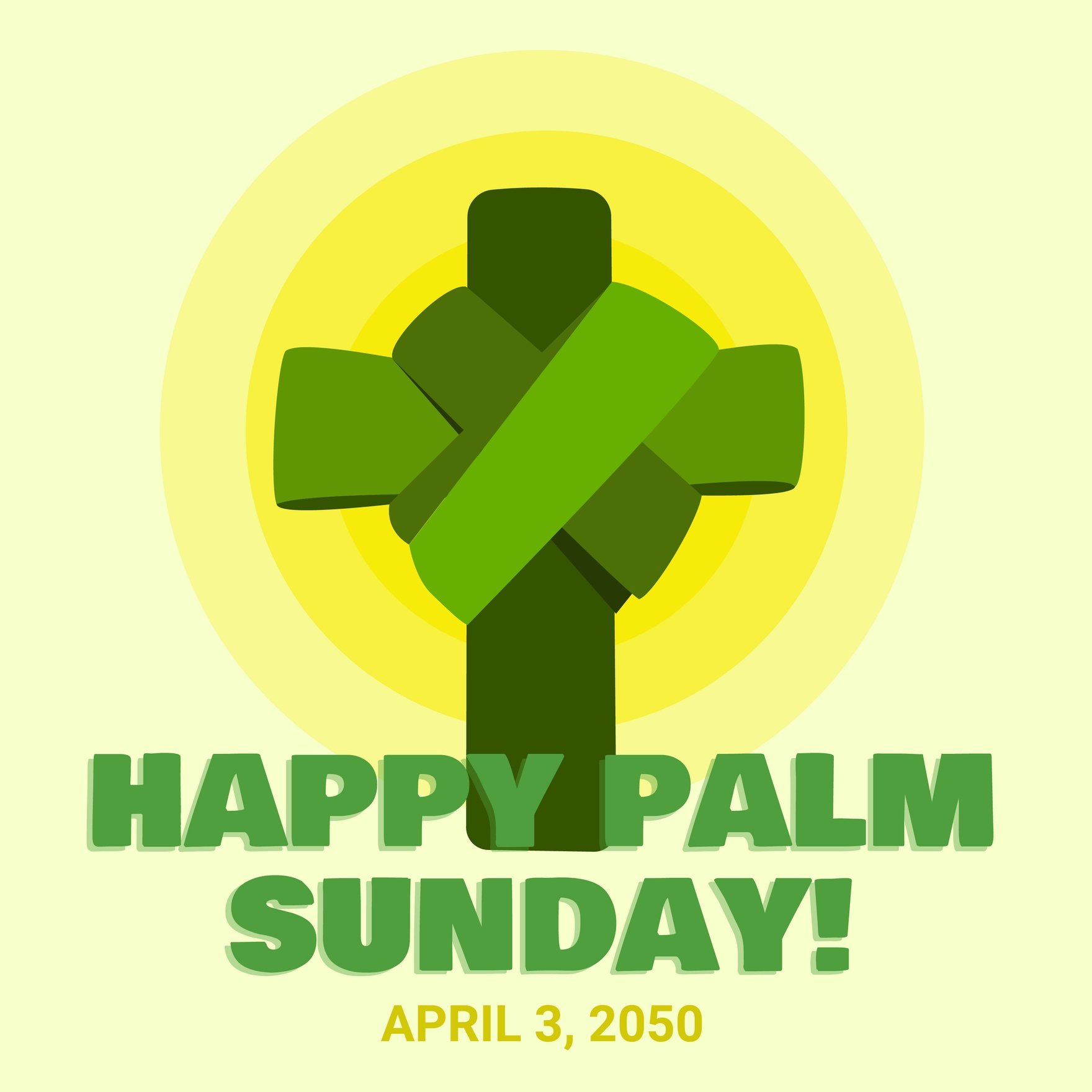 Free Palm Sunday Instagram Post