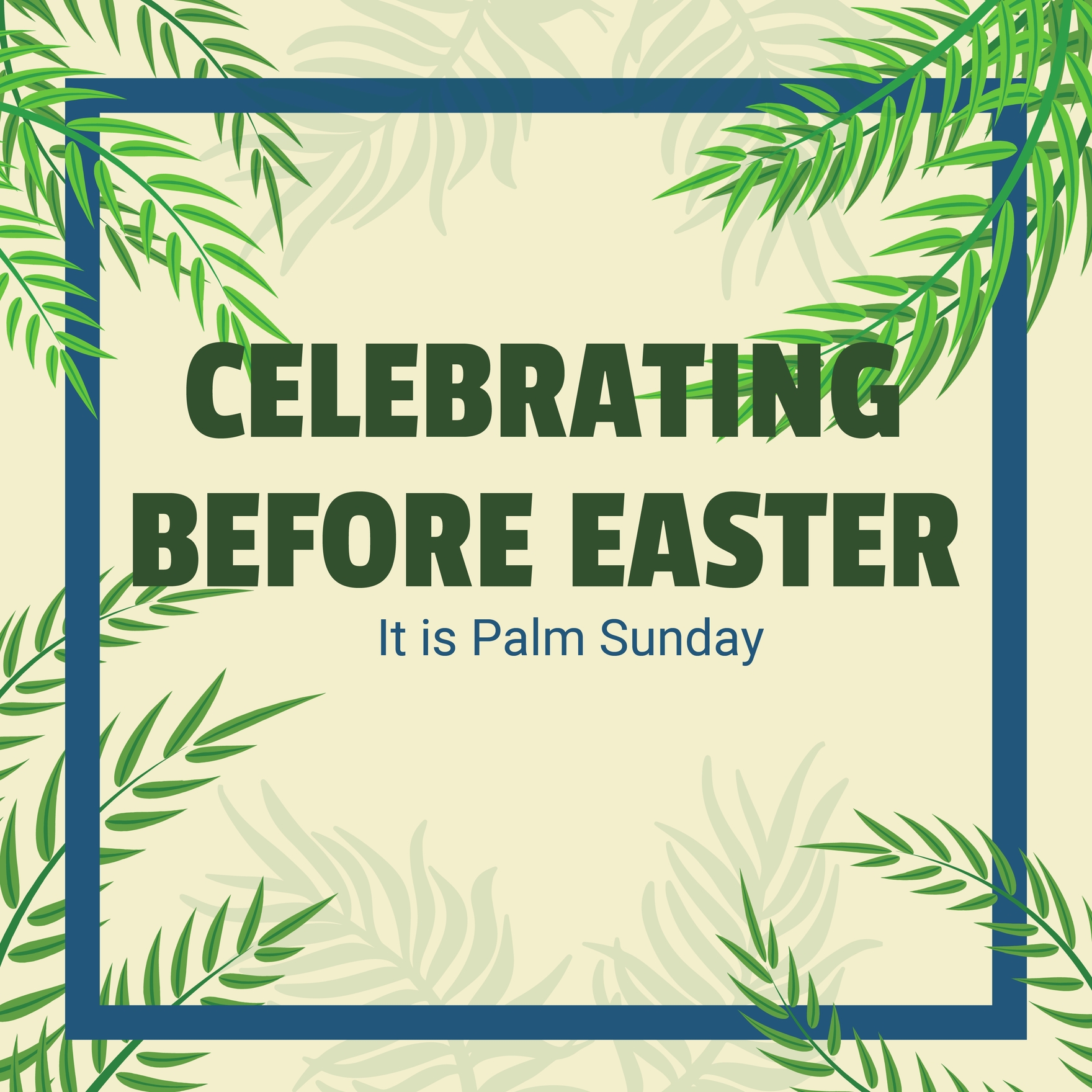 Palm Sunday FB Post