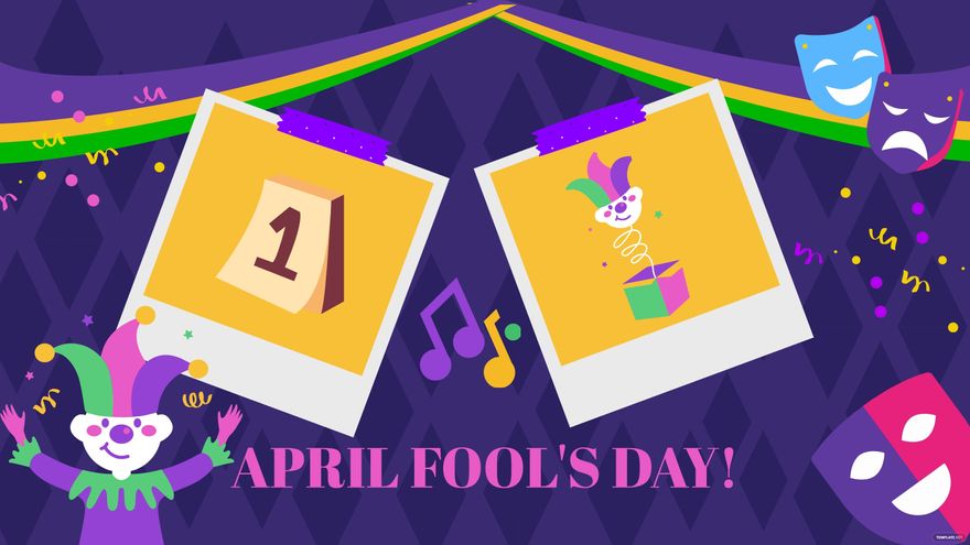 April Fools' Day Image Background in PDF, Illustrator, PSD, EPS, SVG, JPG, PNG