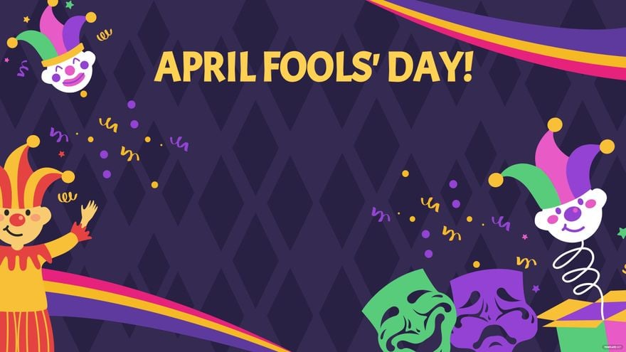Free April Fools' Day Banner Background - EPS, Illustrator, JPG, PSD, PNG,  PDF, SVG 