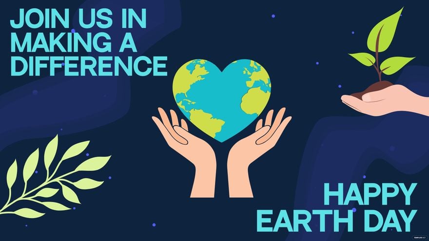 Free Earth Day Invitation Background