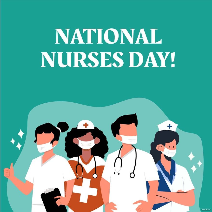 National Nurses Day Celebration Vector