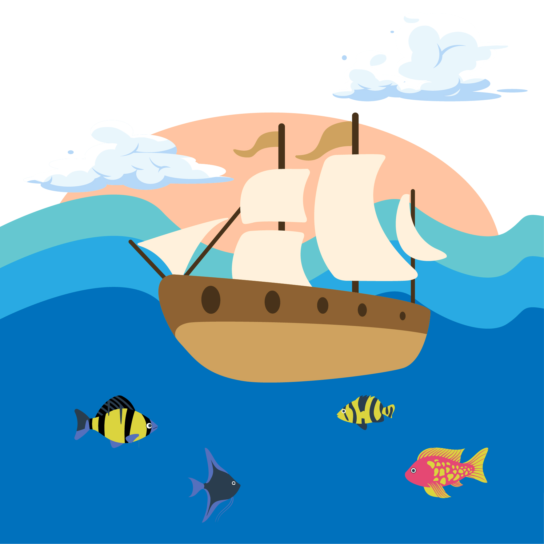 National Maritime Day Vector in Illustrator, PSD, EPS, SVG, JPG, PNG