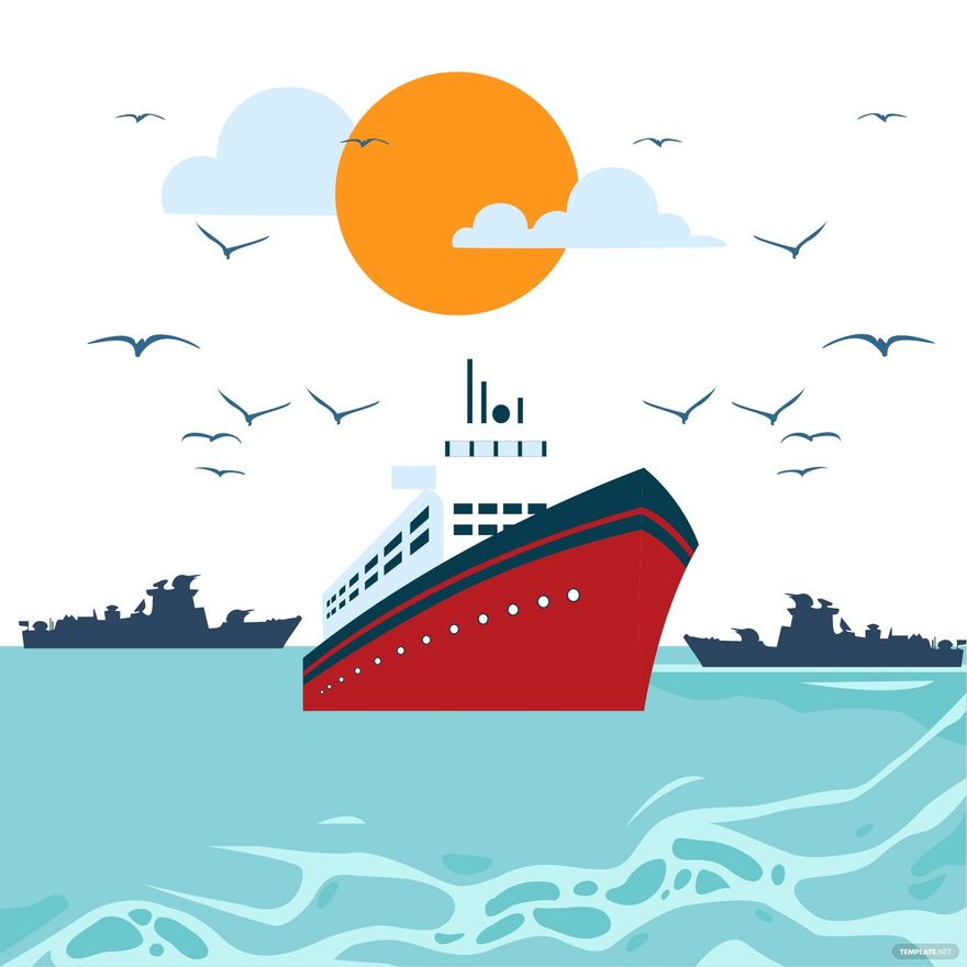 National Maritime Day Illustration