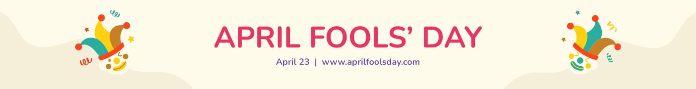 April Fools' Day Website Banner