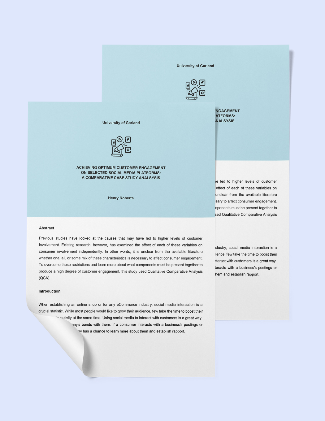 Comparative Case Study Research Template