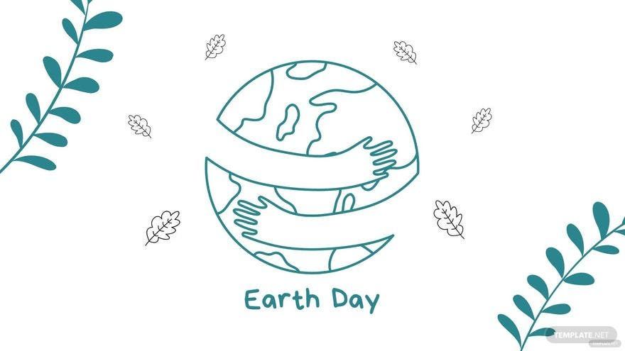 Earth Day Drawing Background in PDF, Illustrator, PSD, EPS, SVG, JPG, PNG