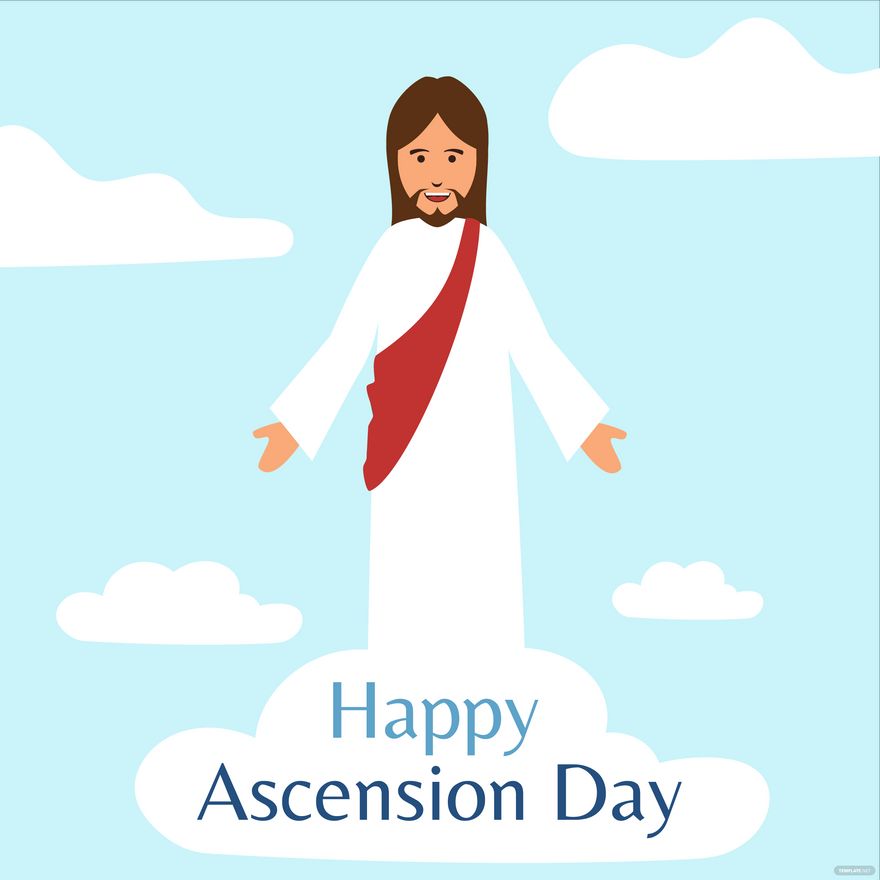 Happy Ascension Day Illustration in Illustrator, PSD, EPS, SVG, PNG, JPG - Download | Template.net