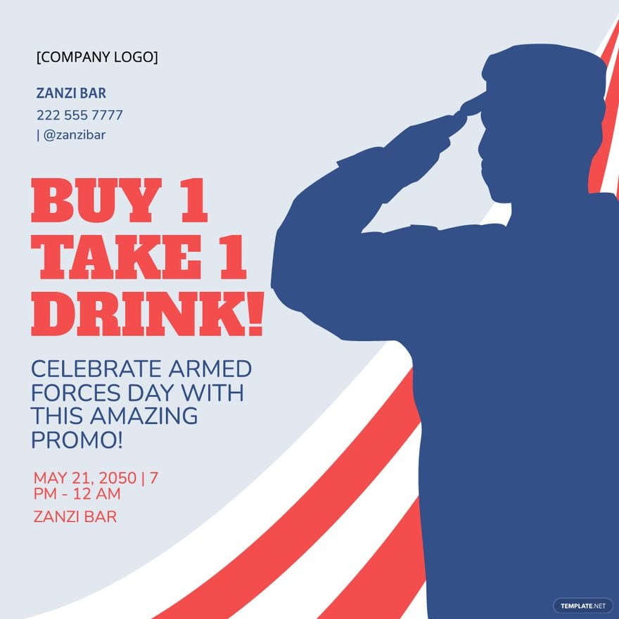 Free Armed Forces Day Poster Vector