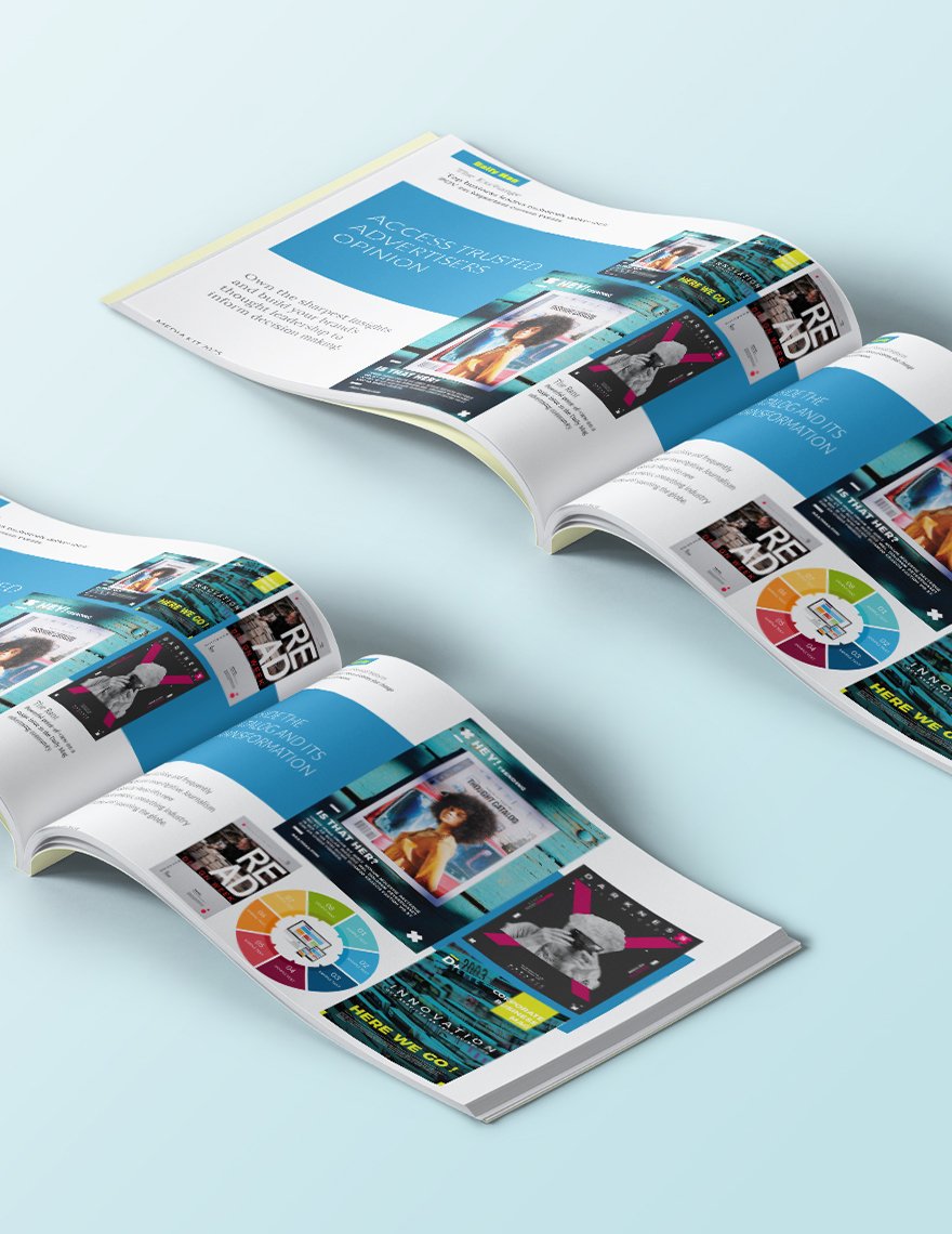 Editable Magazine Advertising Media Kit Template