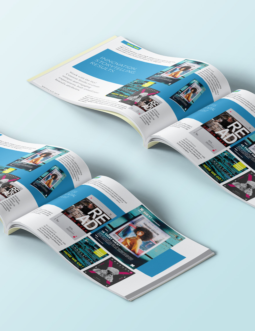 Downloadable Magazine Advertising Media Kit Template