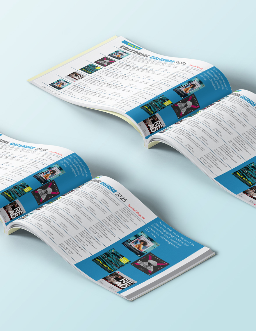 Free Printable Magazine Advertising Media Kit Template