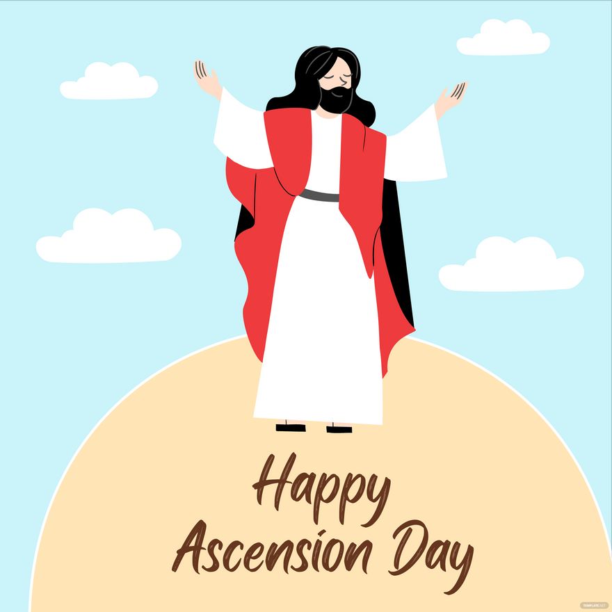 Happy Ascension Day Vector in Illustrator, PSD, EPS, SVG, JPG, PNG