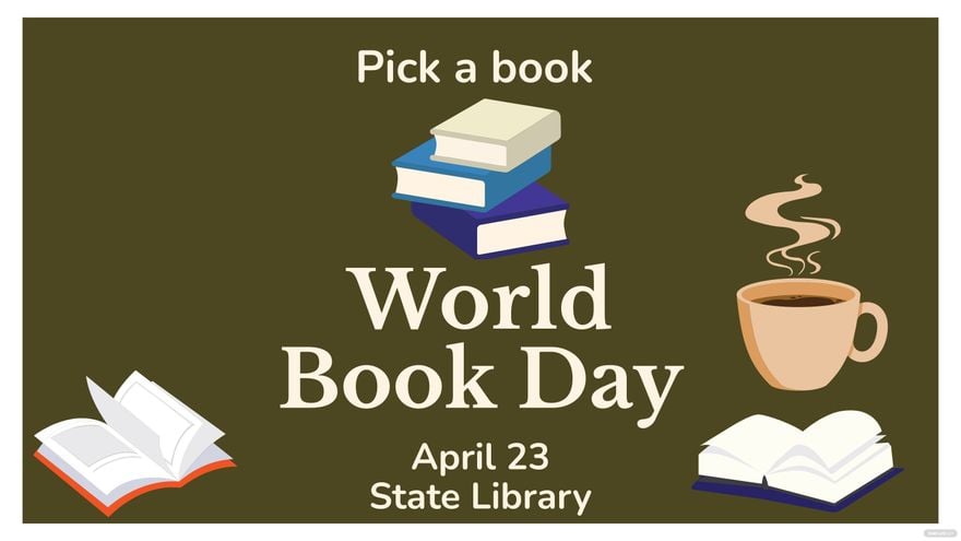 World Book Day Invitation Background