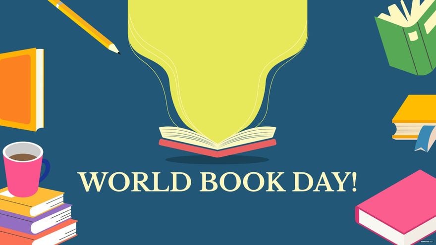 World Book Day Vector Background