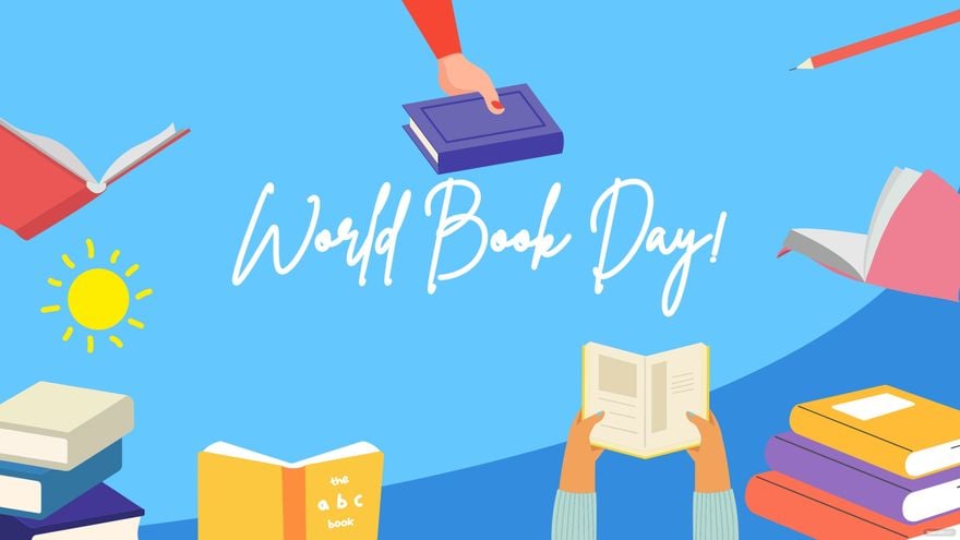 World Book Day Banner Background