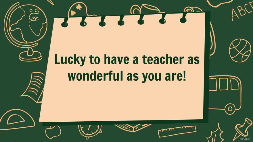 National Teacher Day Greeting Card Background