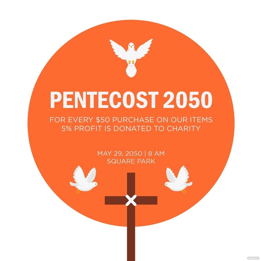 Pentecost Poster Vector in Illustrator, PSD, EPS, SVG, JPG, PNG