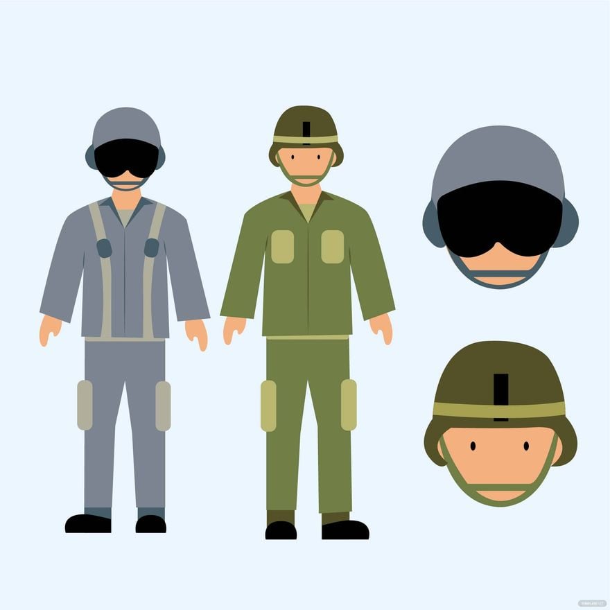 Free Armed Forces Day Clipart Vector in Illustrator, PSD, EPS, SVG, JPG, PNG