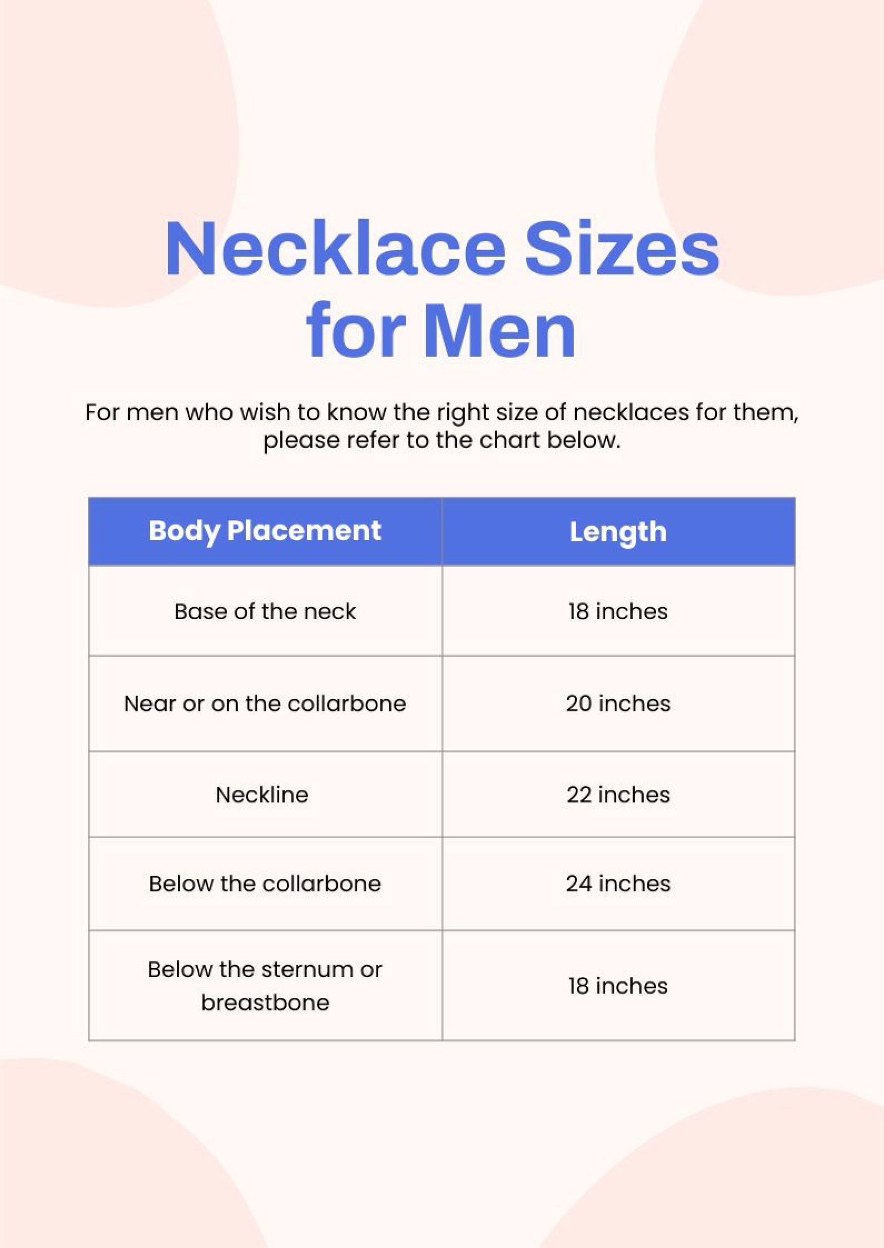 Necklace Length For Men: What's the Right Choice For You?
