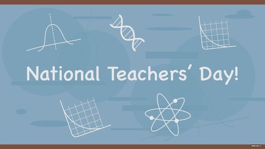 Free National Teacher Day Design Background