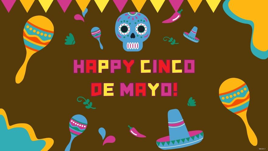 Free Happy Cinco de Mayo Background in PDF, Illustrator, PSD, EPS, SVG, JPG, PNG