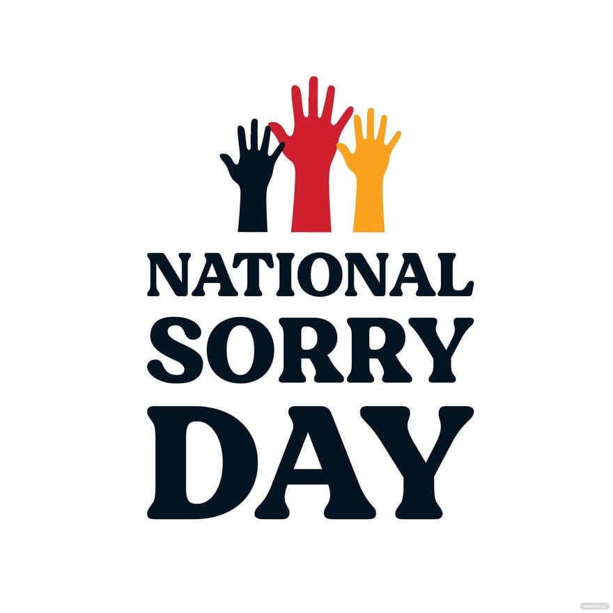 National Sorry Day Vector in Illustrator, PSD, EPS, SVG, JPG, PNG