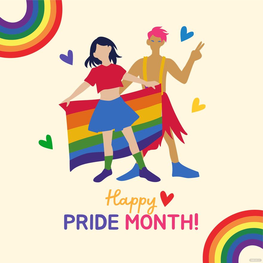Pride Month Cartoon Vector