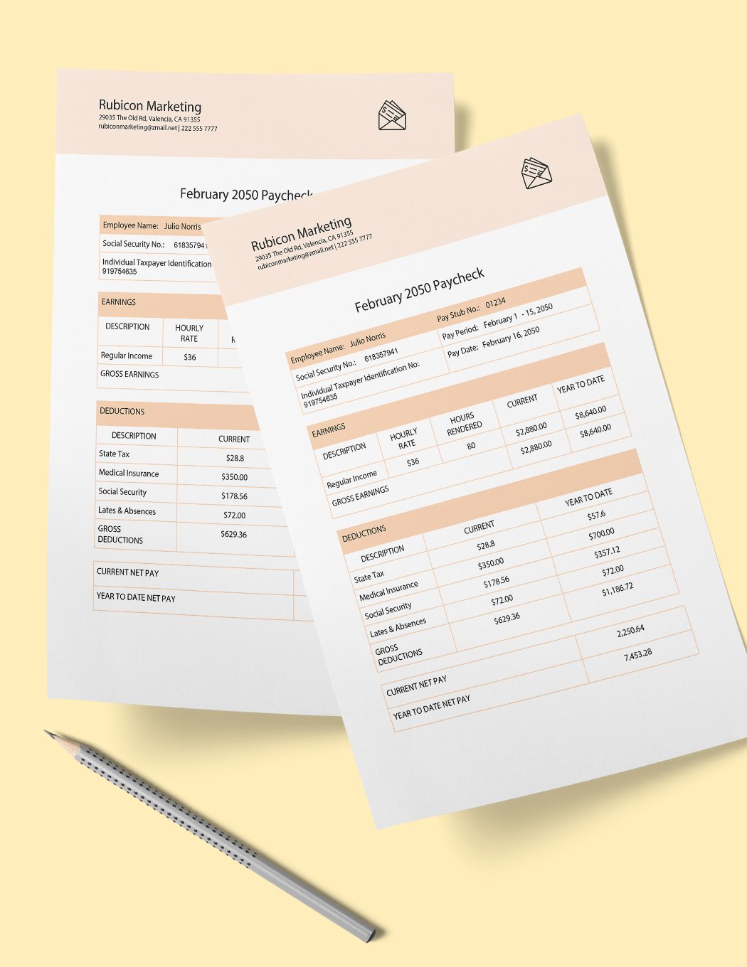 Paycheck Template