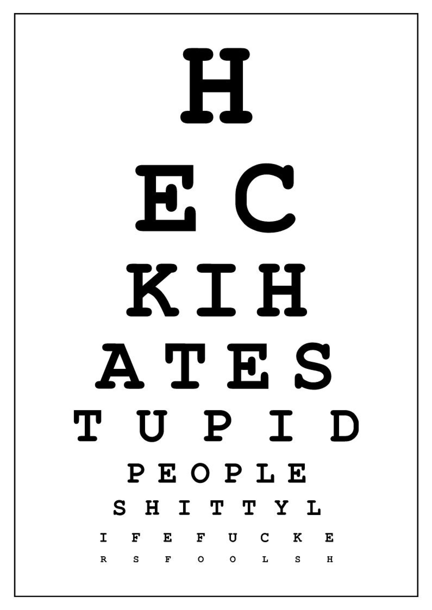 Eye Test Chart in Illustrator, PDF - Download | Template.net