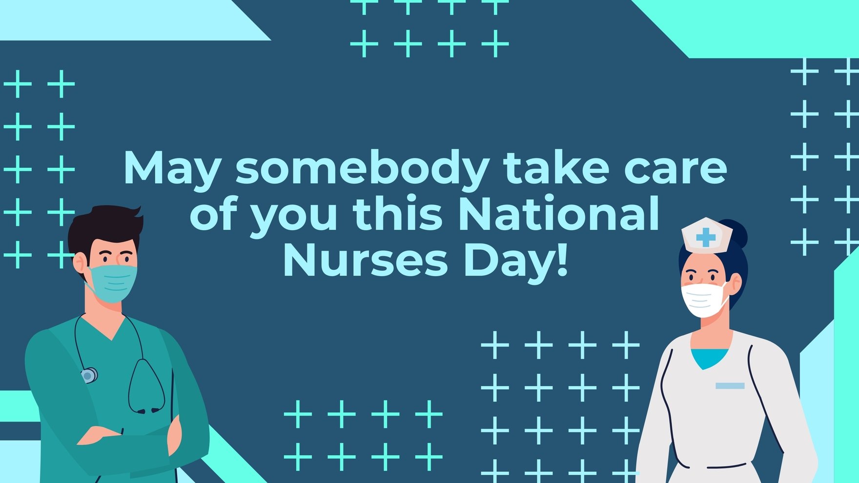 Free National Nurses Day Wishes Background in PDF, Illustrator, PSD, EPS, SVG, JPG, PNG