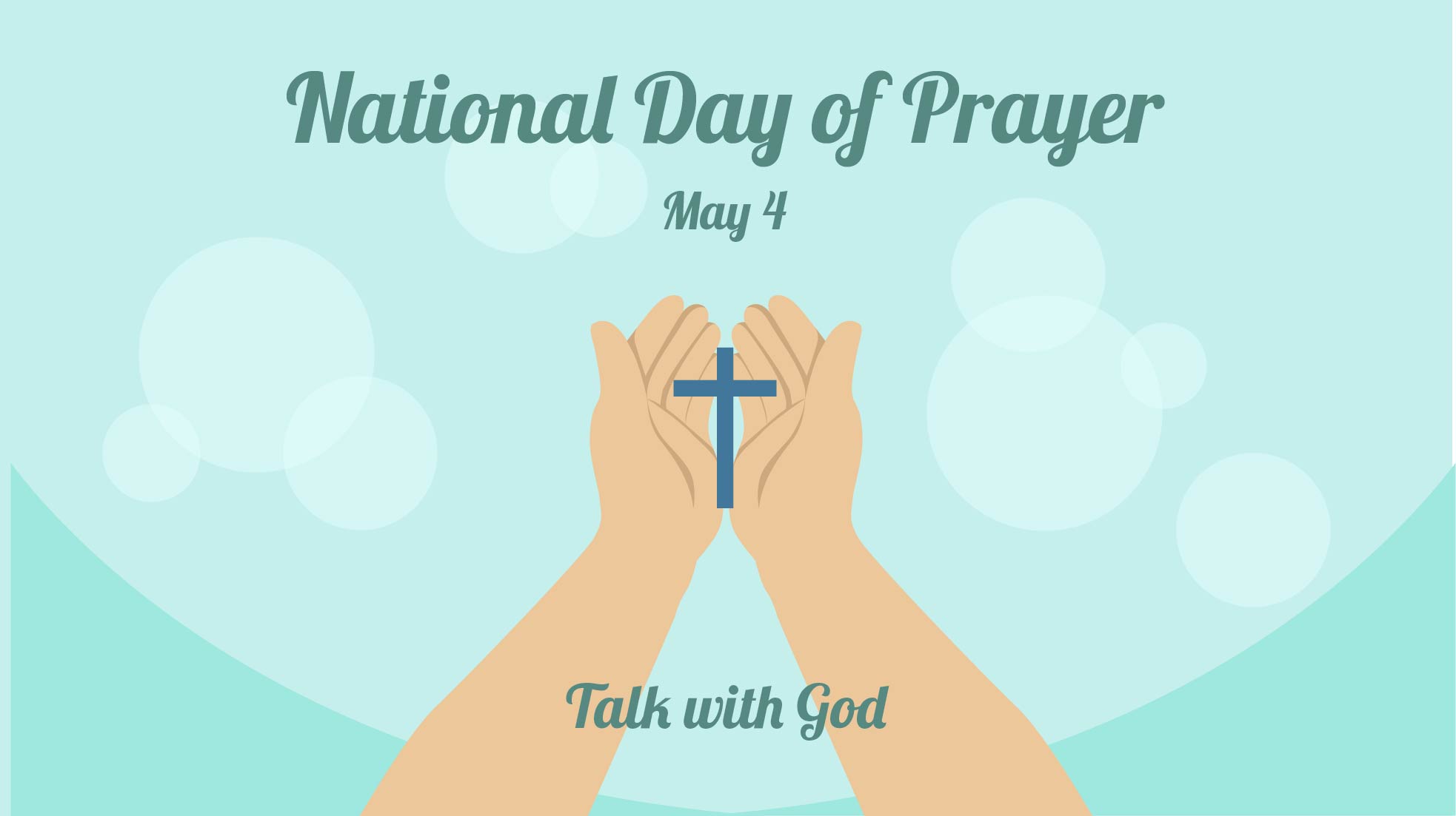 Free National Day of Prayer Flyer Background