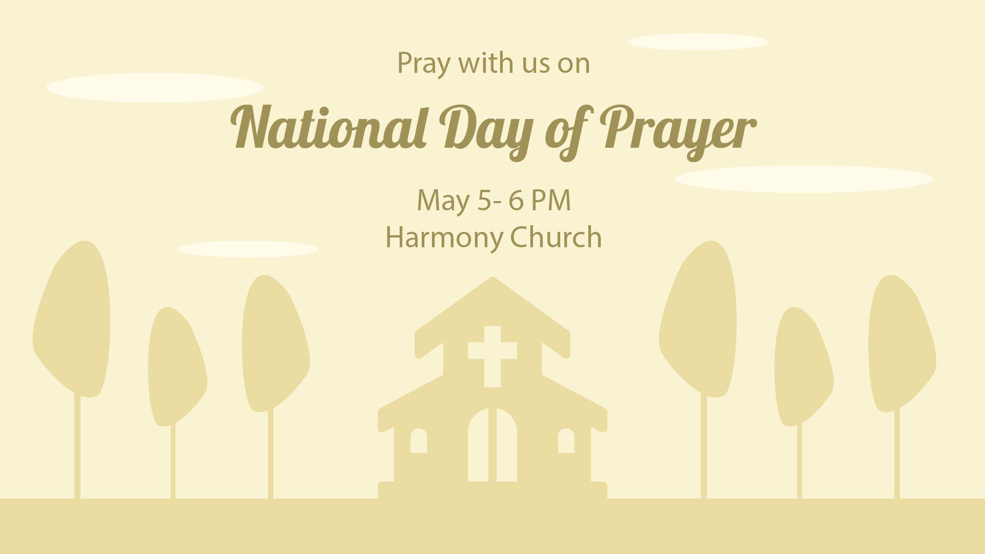 Free National Day of Prayer Invitation Background