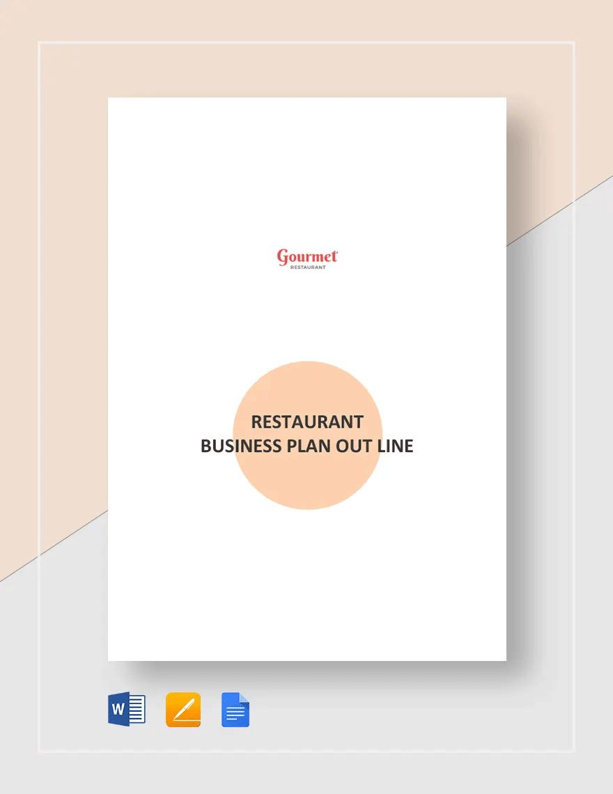 Restaurant Business Plan Outline Template