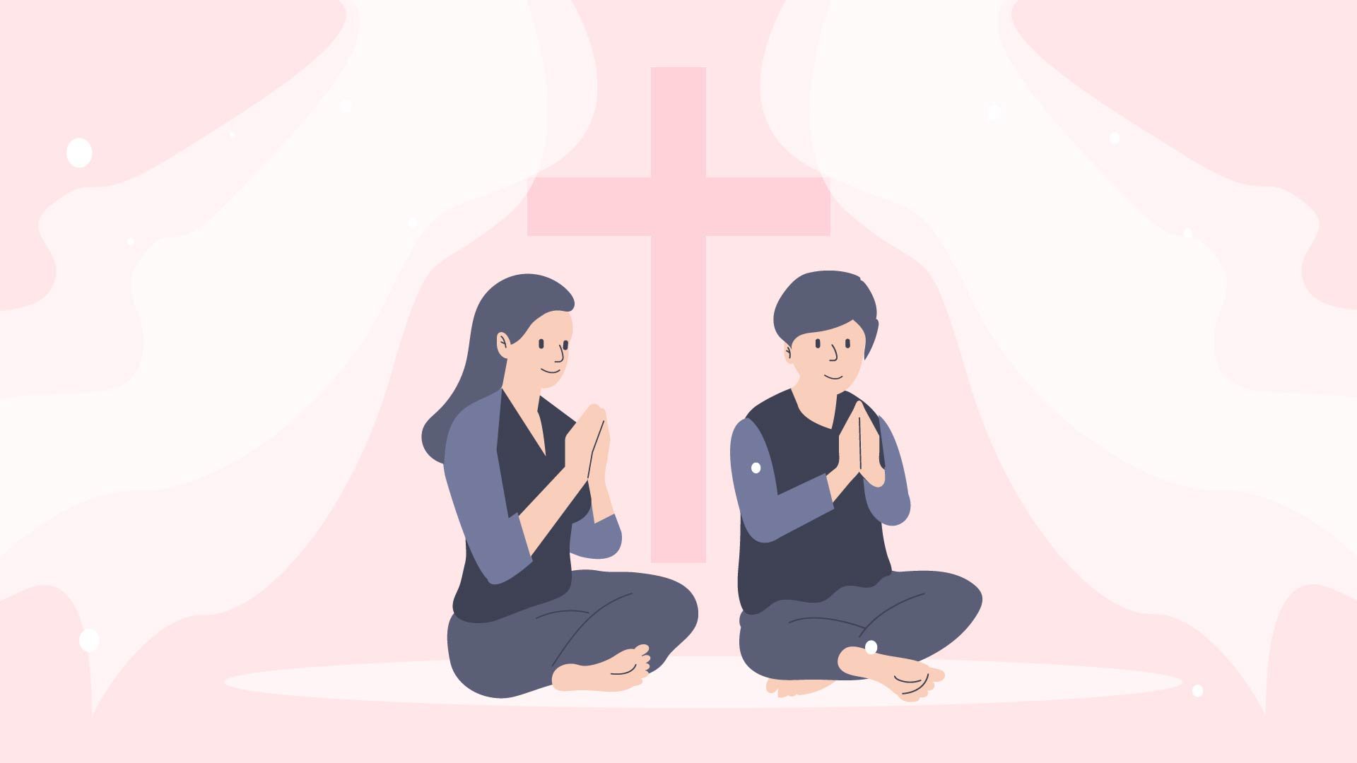 Free National Day of Prayer Cartoon Background in PDF, Illustrator, PSD, EPS, SVG, JPG, PNG