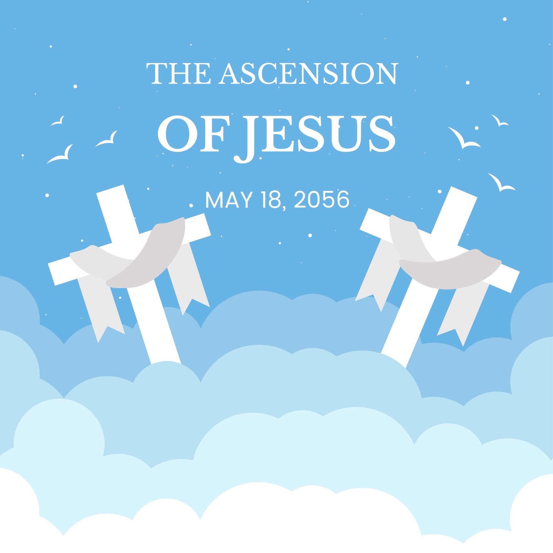 Free Ascension Day FB Post in Illustrator, PSD, EPS, SVG, PNG, JPEG