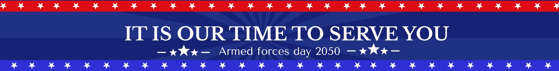Free Armed Forces Day Website Banner in Illustrator, PSD, EPS, SVG, PNG, JPEG