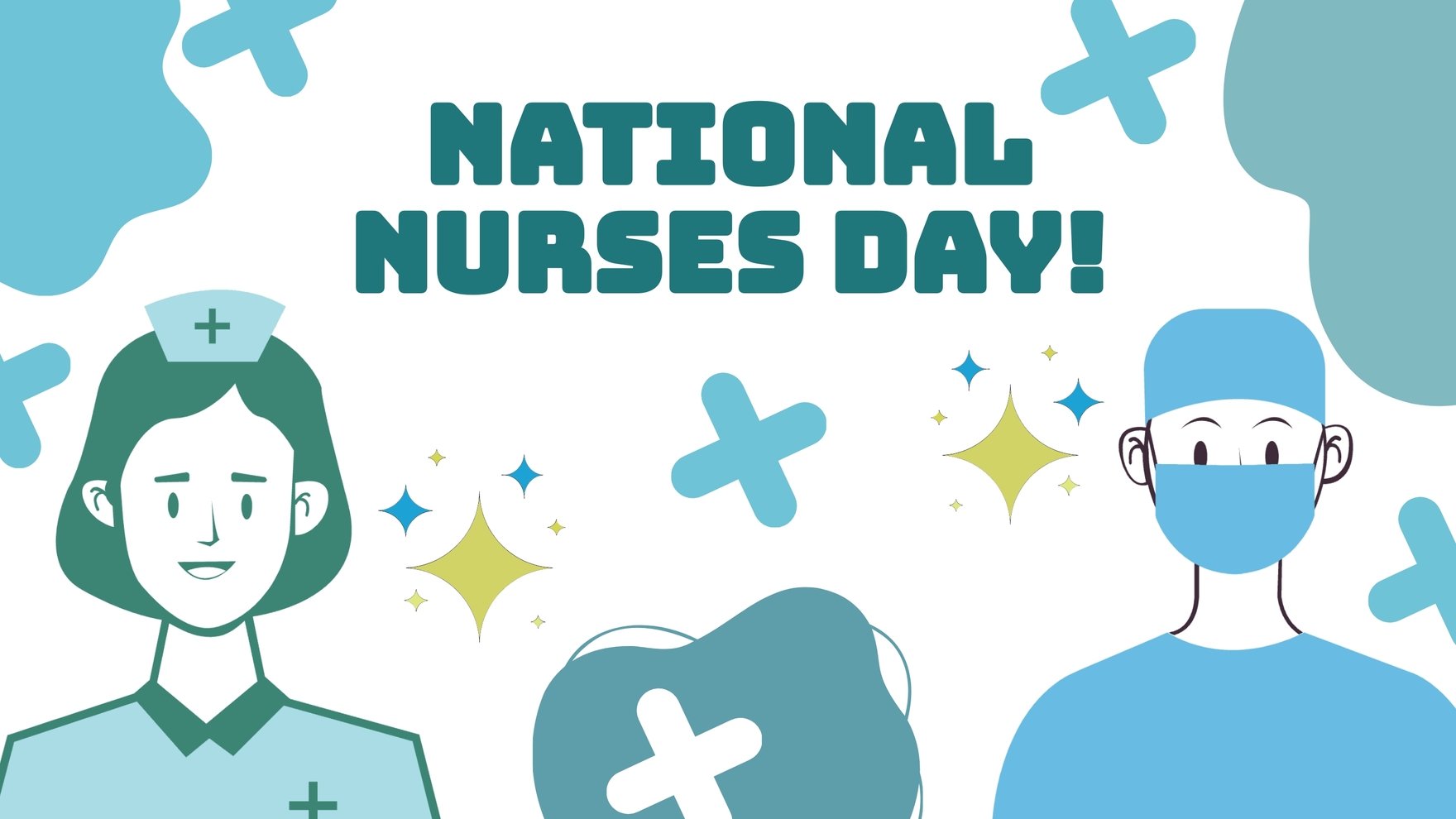 Free National Nurses Day Vector Background