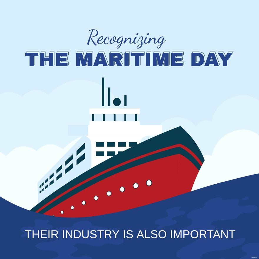 Free National Maritime Day FB Post in Illustrator, PSD, EPS, SVG, JPG, PNG