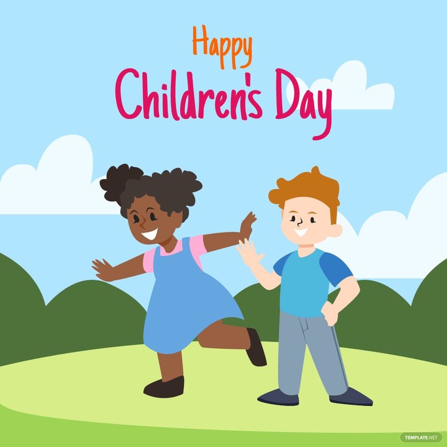 Children's Day Cartoon Vector